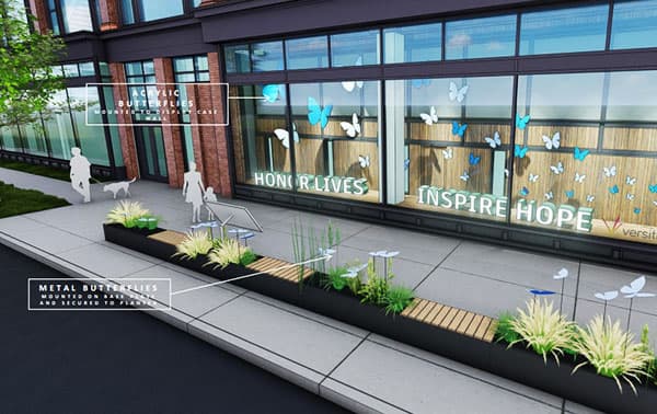 Donor memorial rendering.