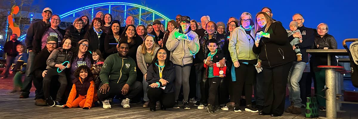 Attendees at this year's "Ligh the Hoen" event.