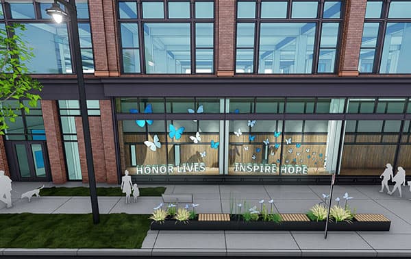 Donor Memorial Program drawing.